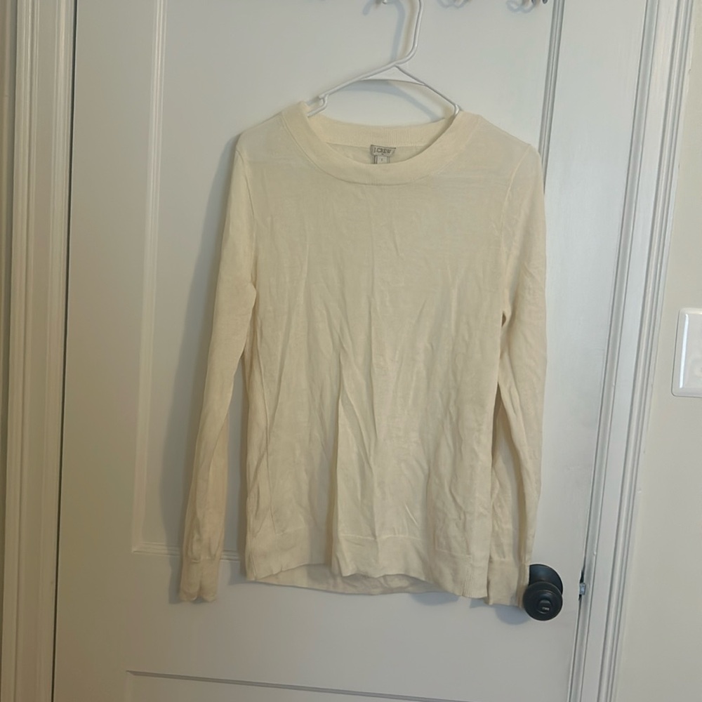 JCrew Cream Sweater